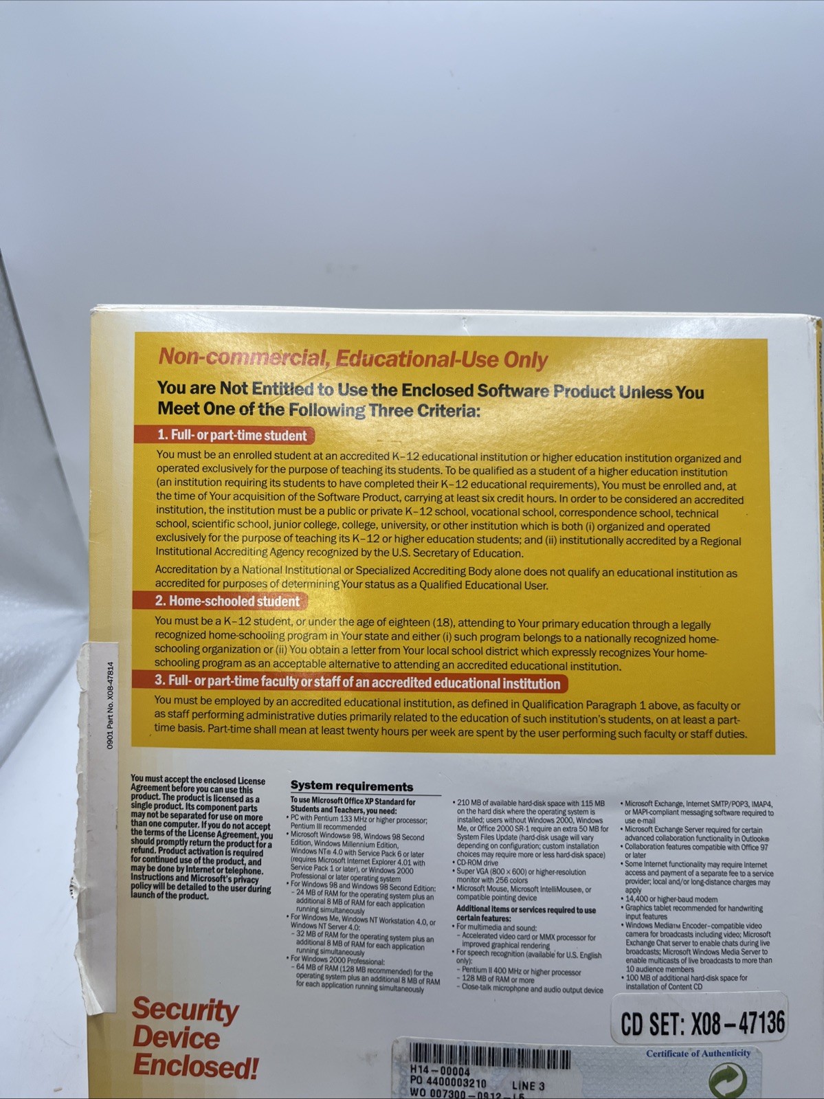 Microsoft Office Xp Standard For Students And Teachers 2002 Version for Windows