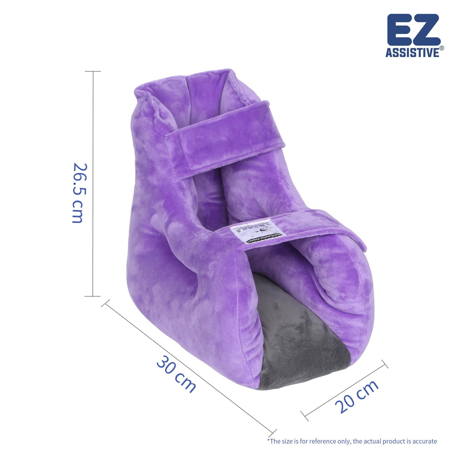 Ehucon 1pc Velour Heel Protectors Remove Pressure and Bedsores,Heel Protector...