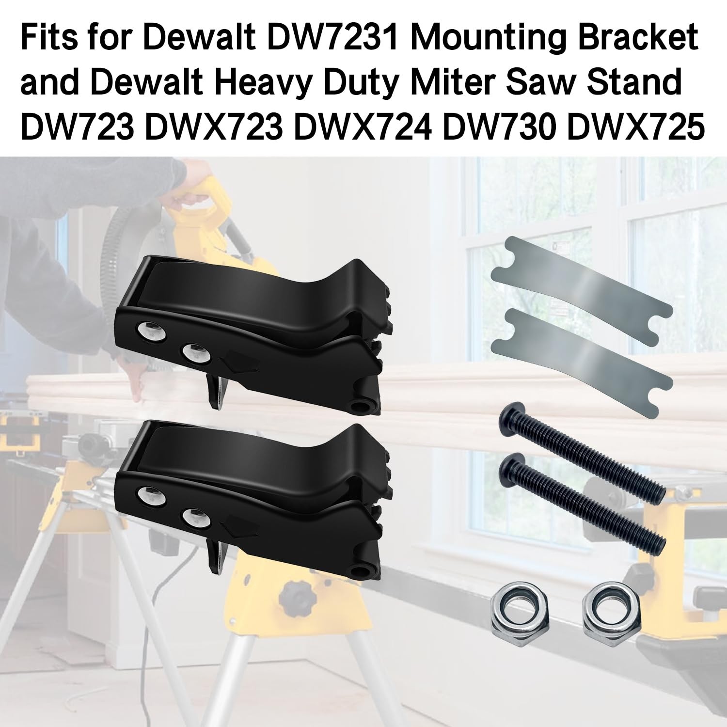 Clips with Miter Saw Mounting Brackets fits Release Lever Kit N087366...