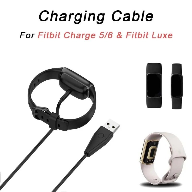100cm USB Charger For Fitbit Charge 5 Charging Cable For Fitbit Luxe USB Chargin