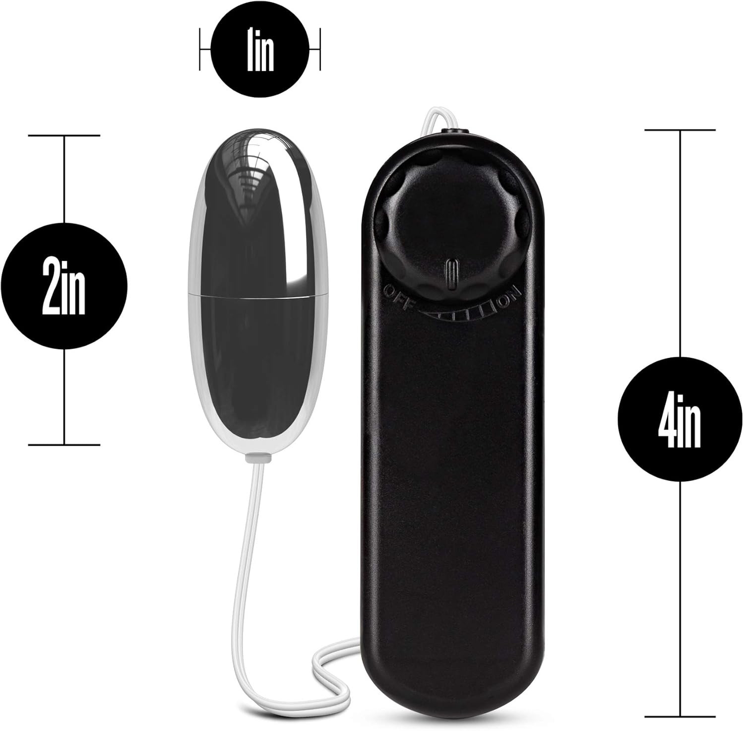 Blush Wired Remote Powerful Vibrating Egg Bullet - Multi Speed Egg Vibrator - S