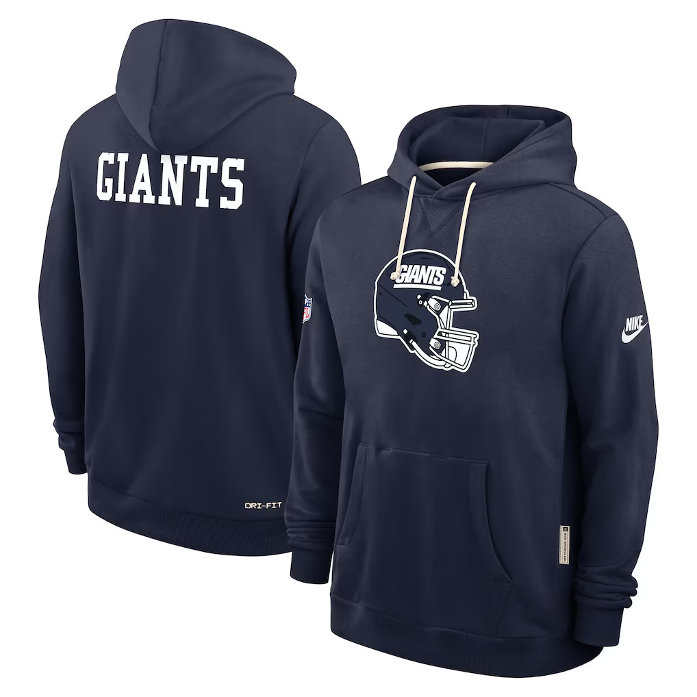 Authentic Nike New York Giants NFL Sideline Standard Issue Alt Throwback Hoodie