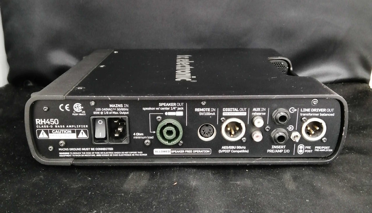 TC ELECTRONIC RH450 bass head amplifier