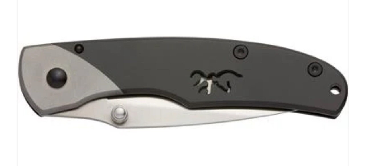 Browning Mountain Ti2 Small 2" Folding Knife Drop Point Thumb Studs MSRP $26.99