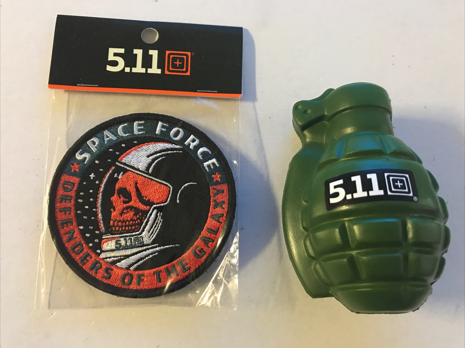 5.11 TACTICAL Morale Patch Space Force & Promo Stress Relief Squishy Grenade New