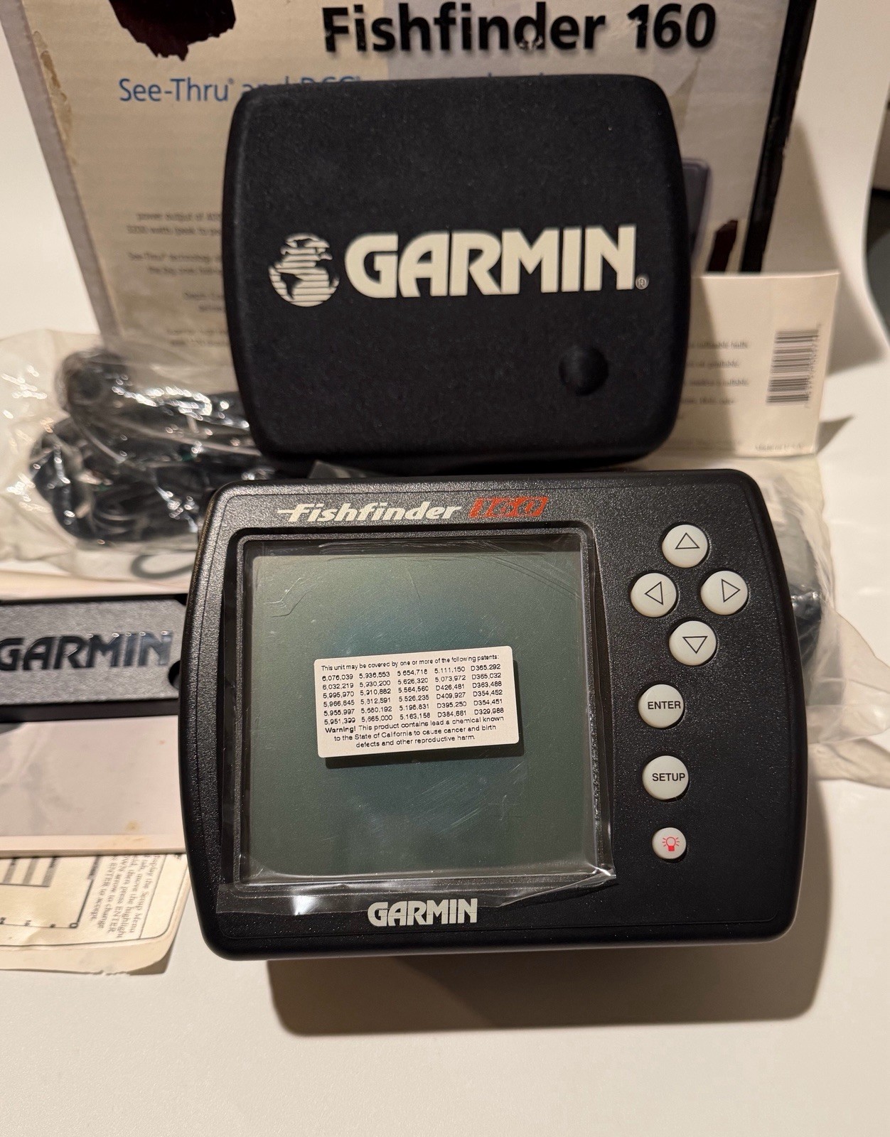Garmin Fishfinder 160 Red Marine Boat Echo Sounder Sonar Fish Finder NEW OPEN 📦