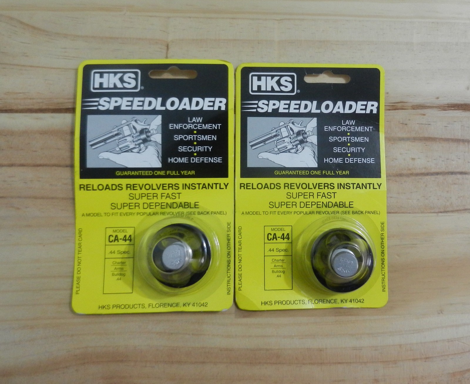 HKS Speedloader;  Model CA-44;  5 Shot;  44 Special;  2 Pack;  Fast & Dependable