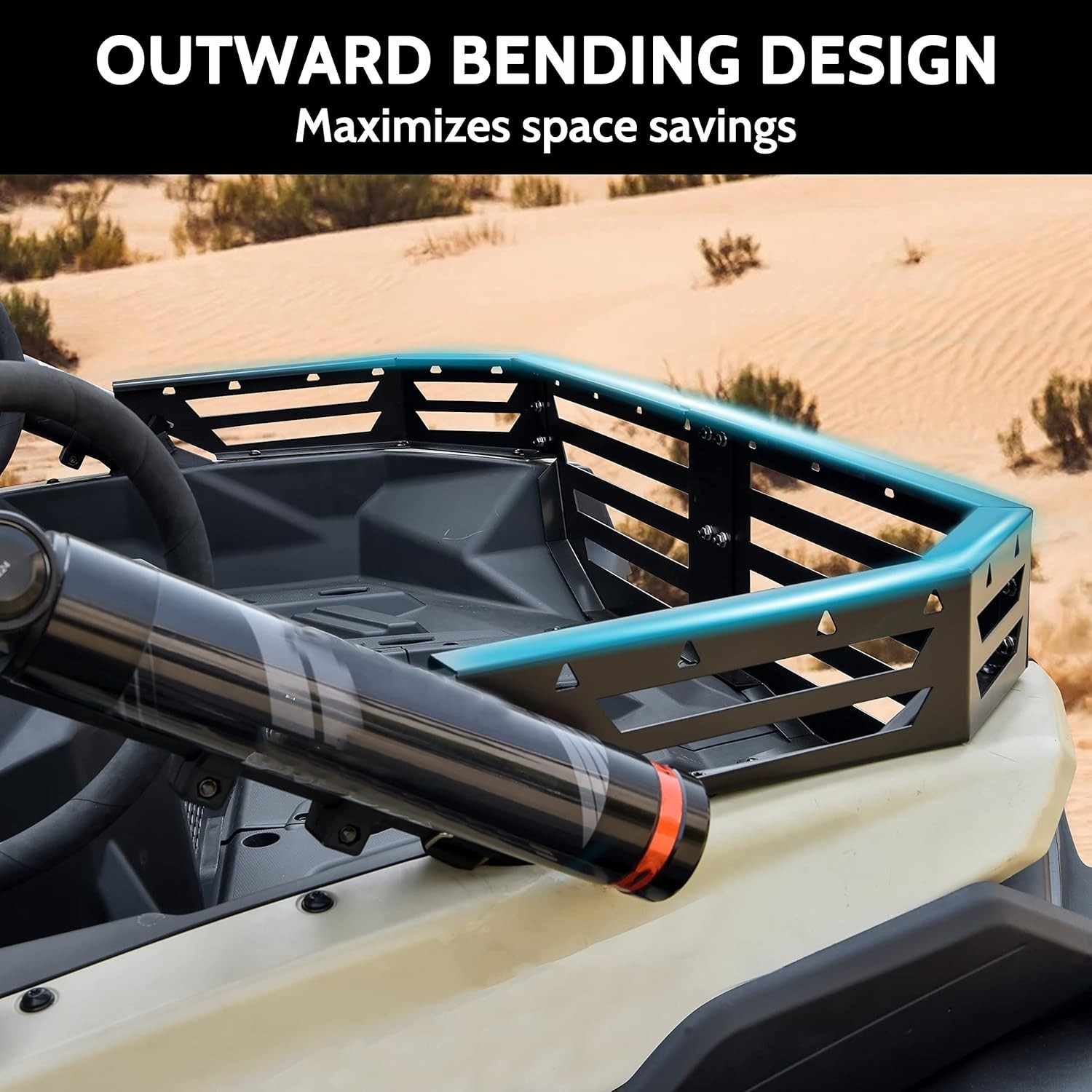 Rear Cargo Bed Extender Tailgate for Can-Am Maverick X3, Heavy Duty Steel Rea...