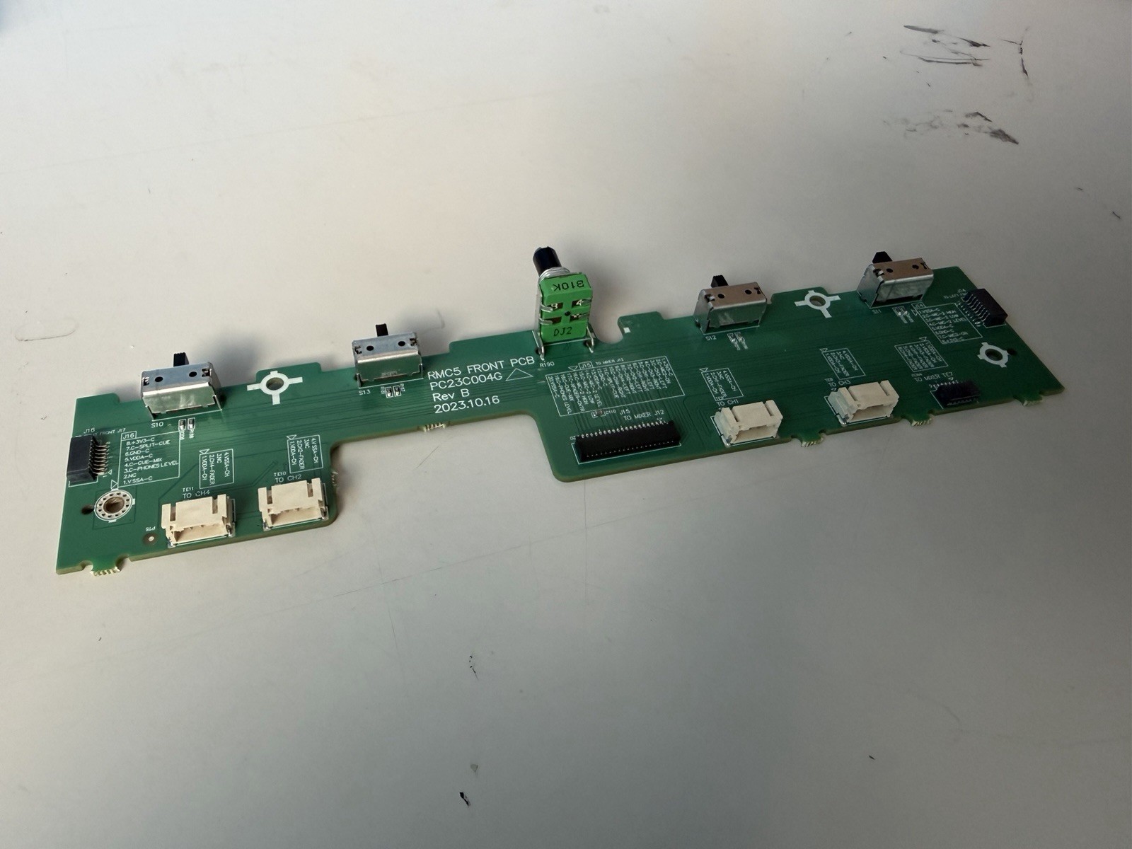 Rane PERFORMER & Four Controller Crossfader Contour Front PCB PC23C004G Board