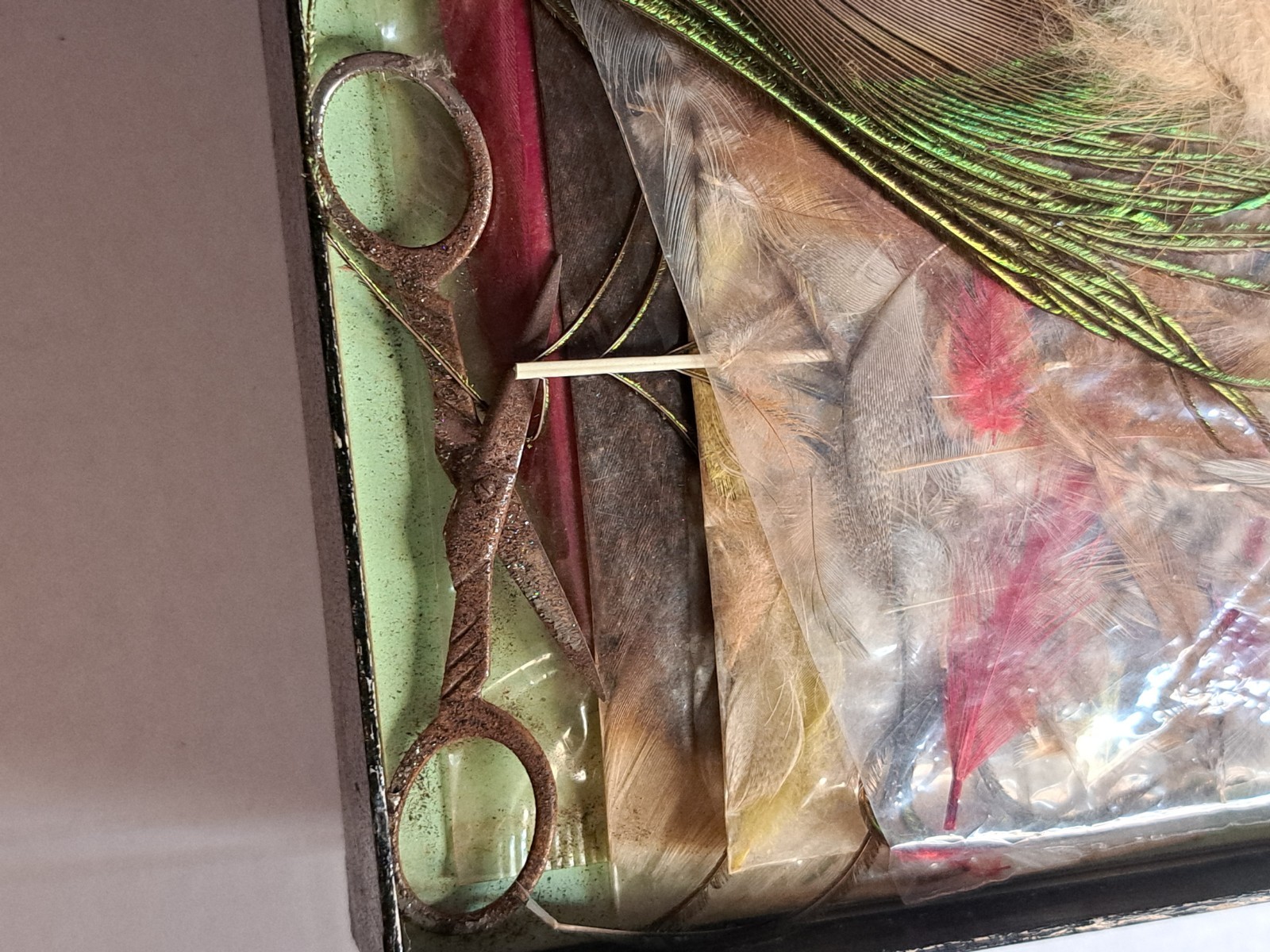 Vintage Noll No. 201 Custom De Luxe Fly Tying Kit w/ Trout Flies Book + Extras A