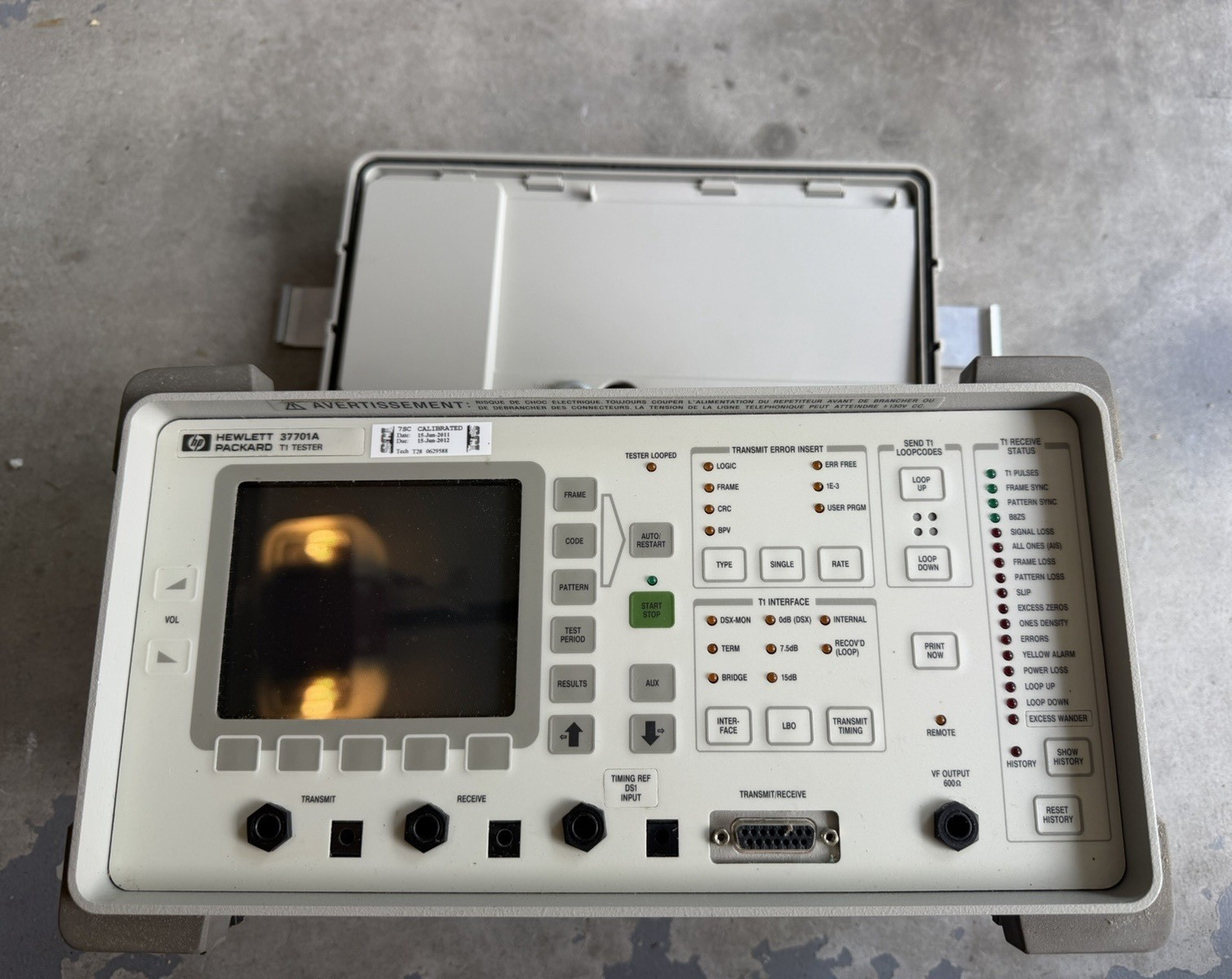 Hewlett-Packard HP 3701A Spectrum Analyzer 0.240-4.6 GHz Option 008