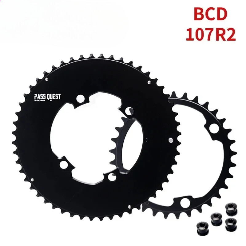 107BCD Double Chainring 46-33T 48-35T 50-37T 52-39T MTB Road Bicycle Chainwheel