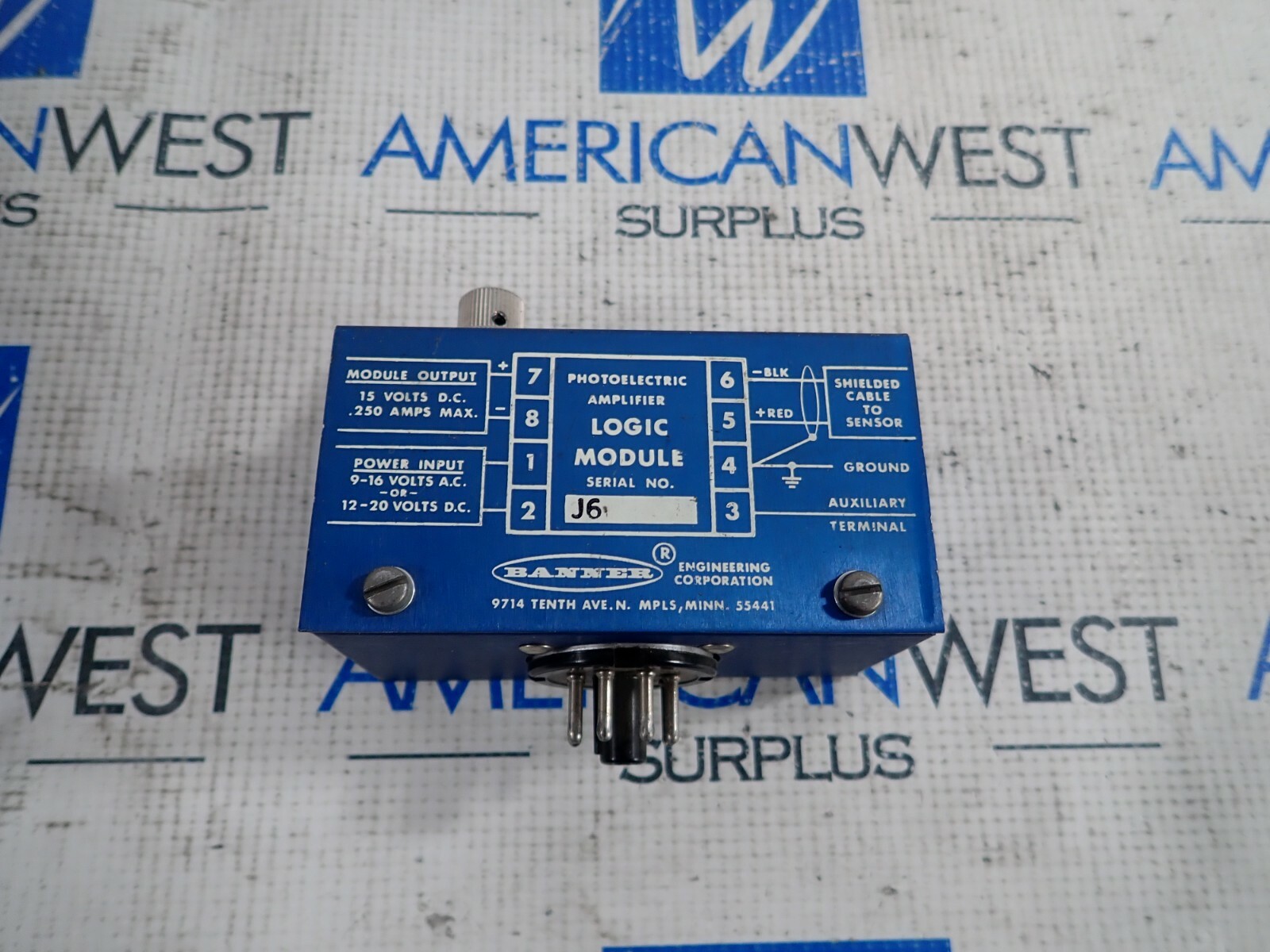 BANNER B3-4 PHOTOELECTRIC AMPLIFIER LOGIC MODULE