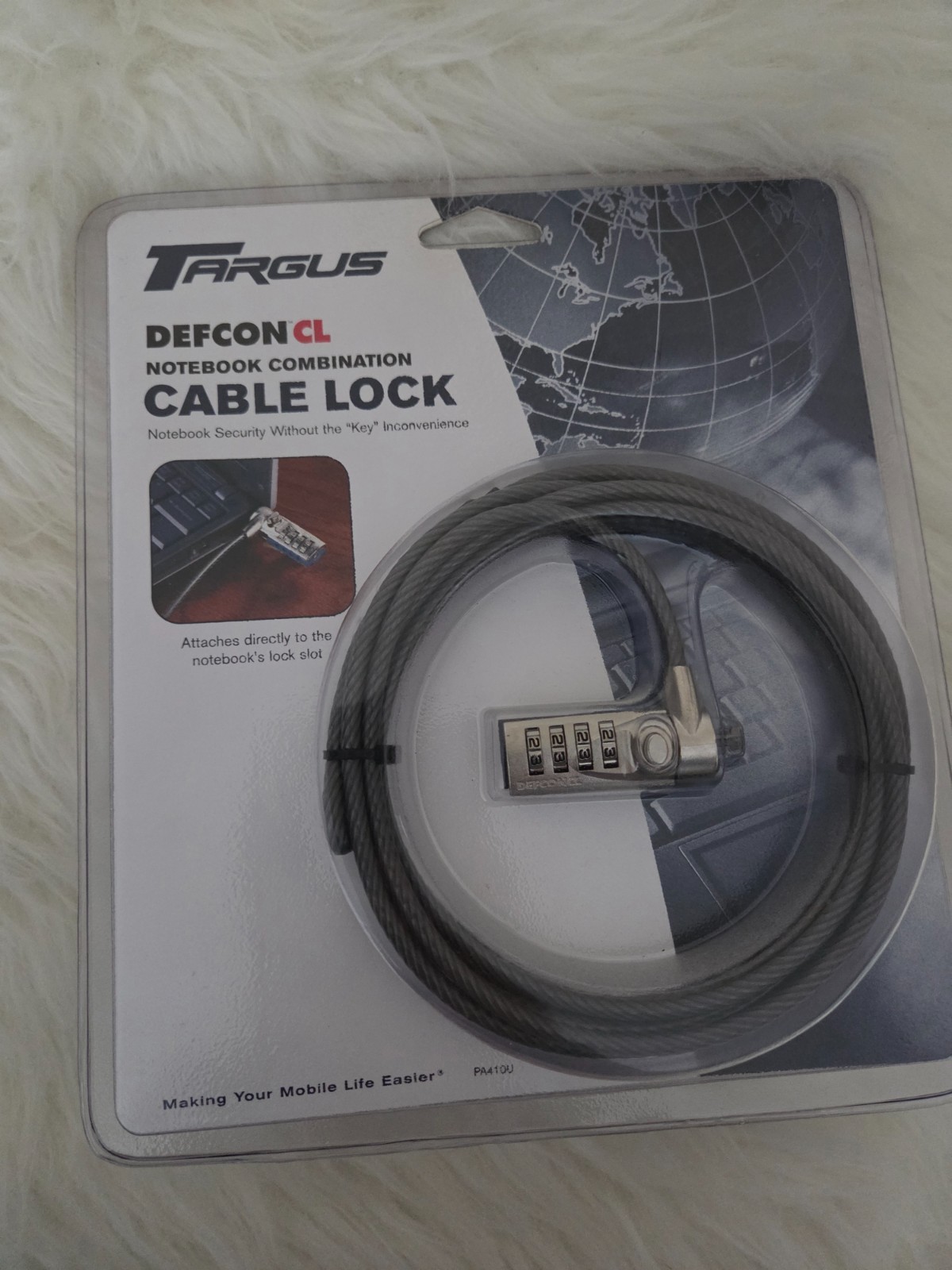 Targus Defcon CL Notebook Laptop PC Desktop Combo Cable Lock New