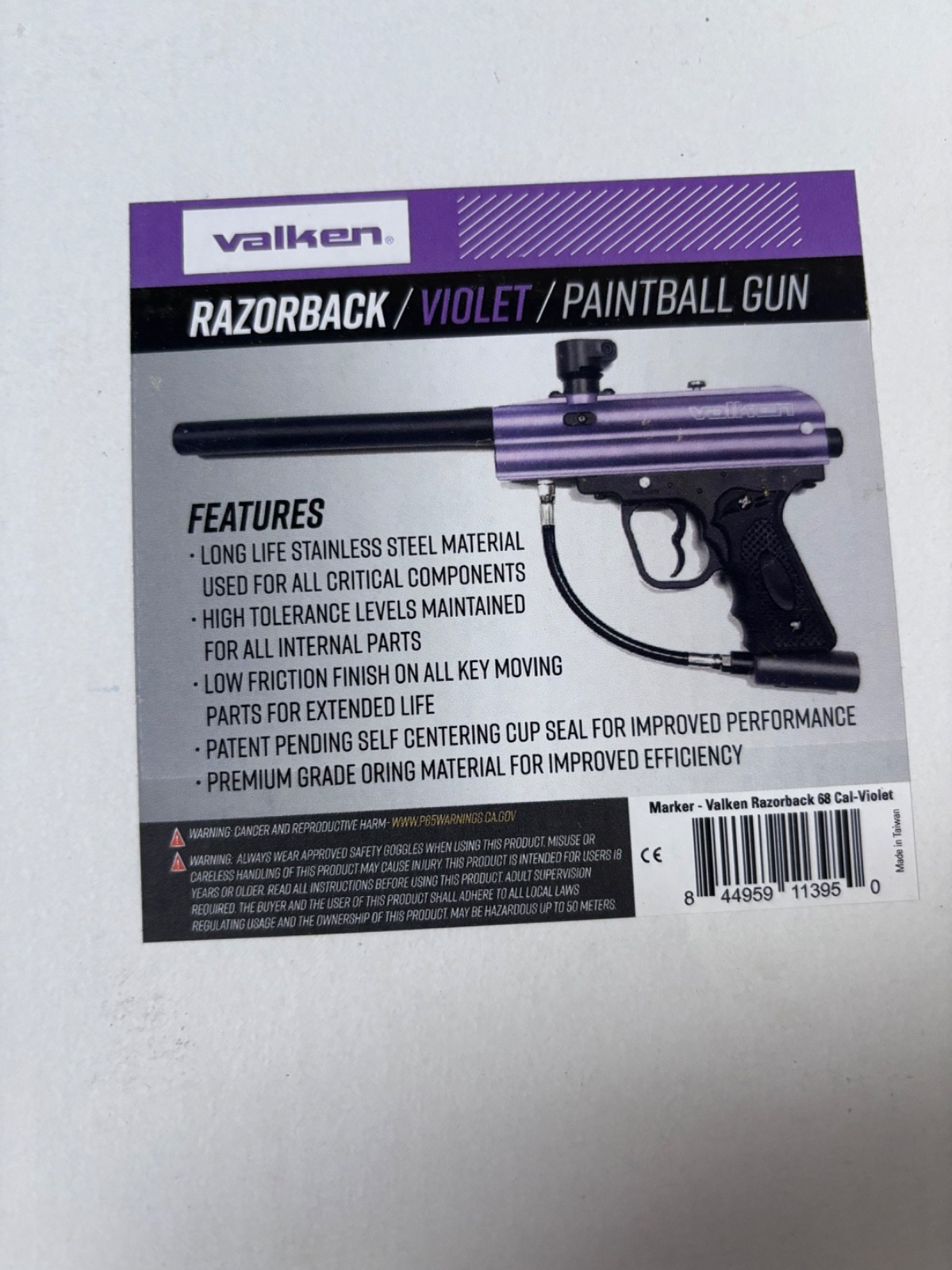 Paint Ball Kit Purple no tank, 500 paint balls, 2 hoppers, mask new in original
