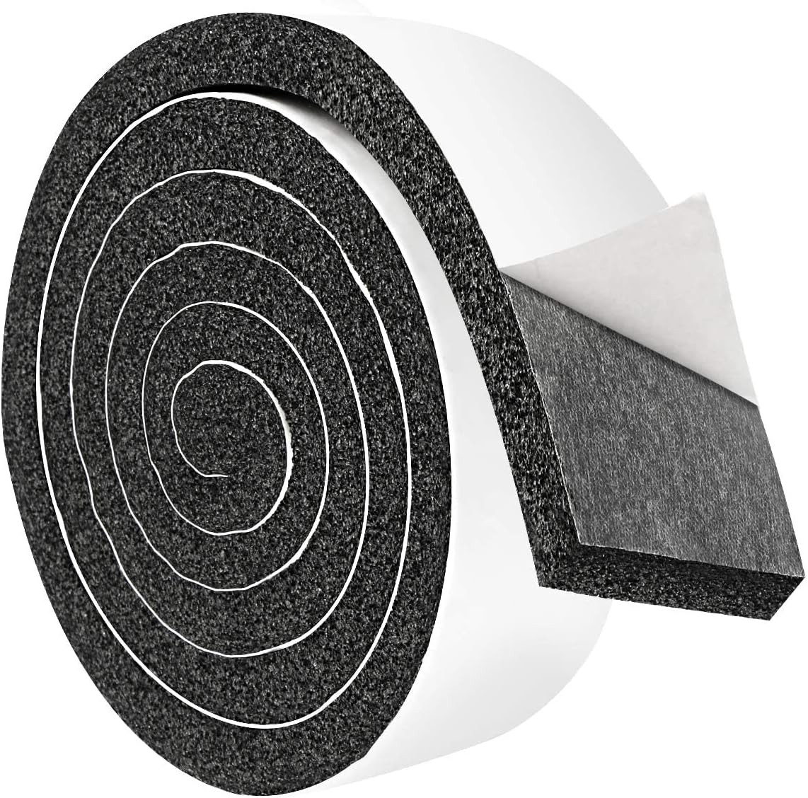 2 Rolls 2 Inch W 1/2 Inch T Weather Stripping Air Conditioner Open Cell Foam Sea