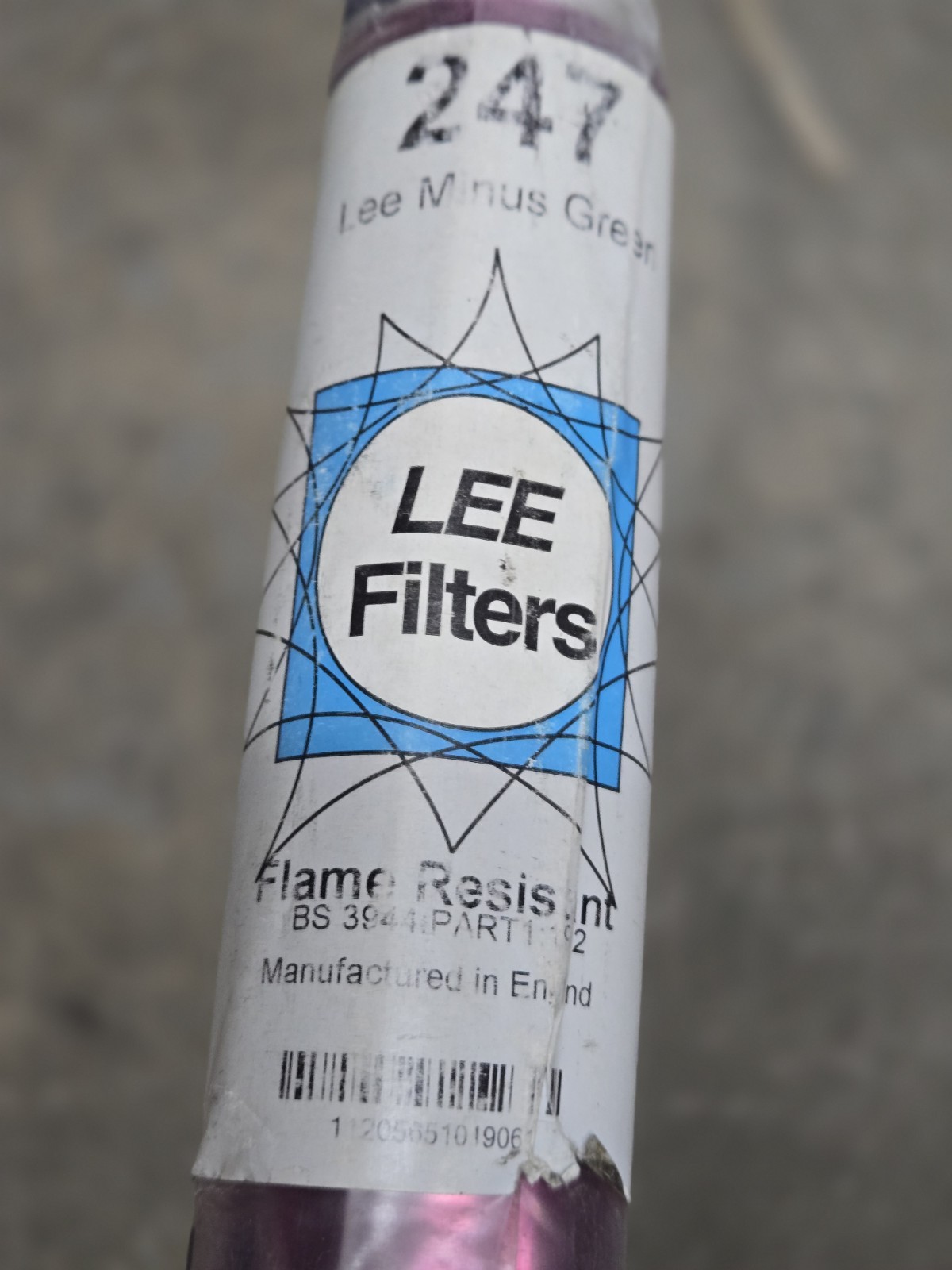 Lee Filters Gel  Roll #247 Minus GREEN
