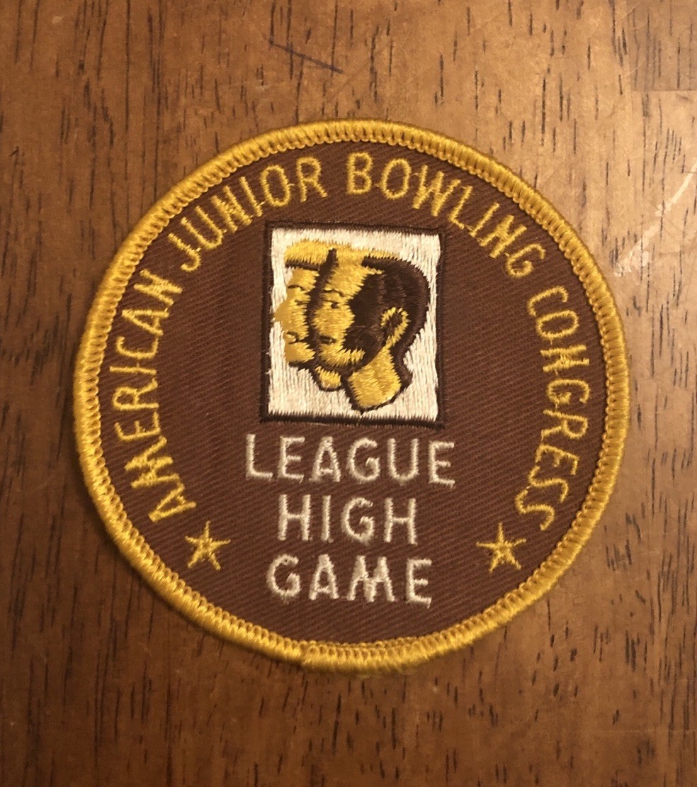Vintage AJBC - American Junior Bowling Congress - League High Game Patch