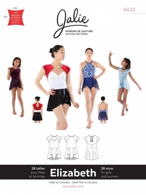 Jalie Sewing Pattern 4022 Leotards, Dancewear 28 Sizes