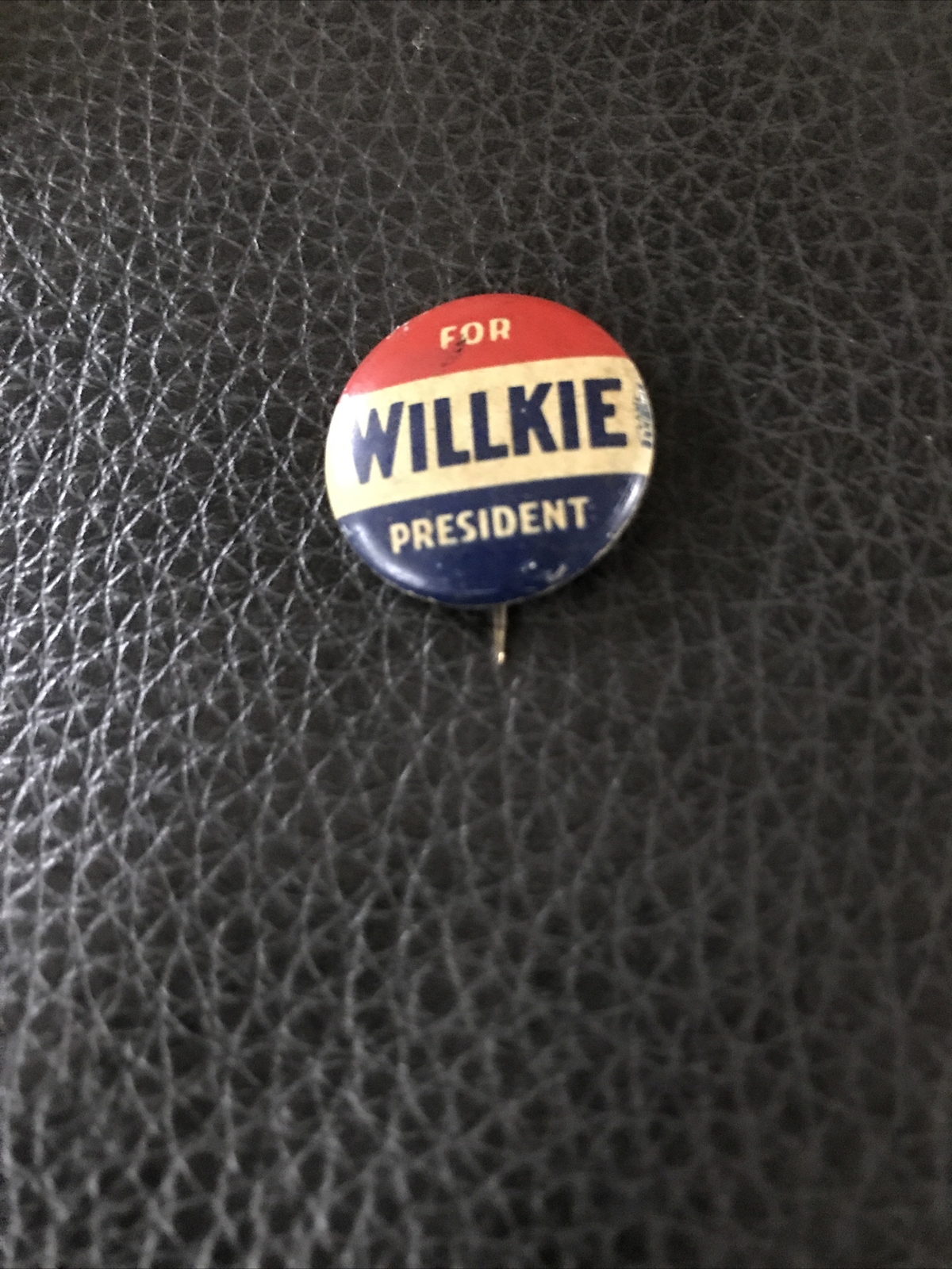 For  Willkie President 3/4 Inch Litho Political Pinback Button