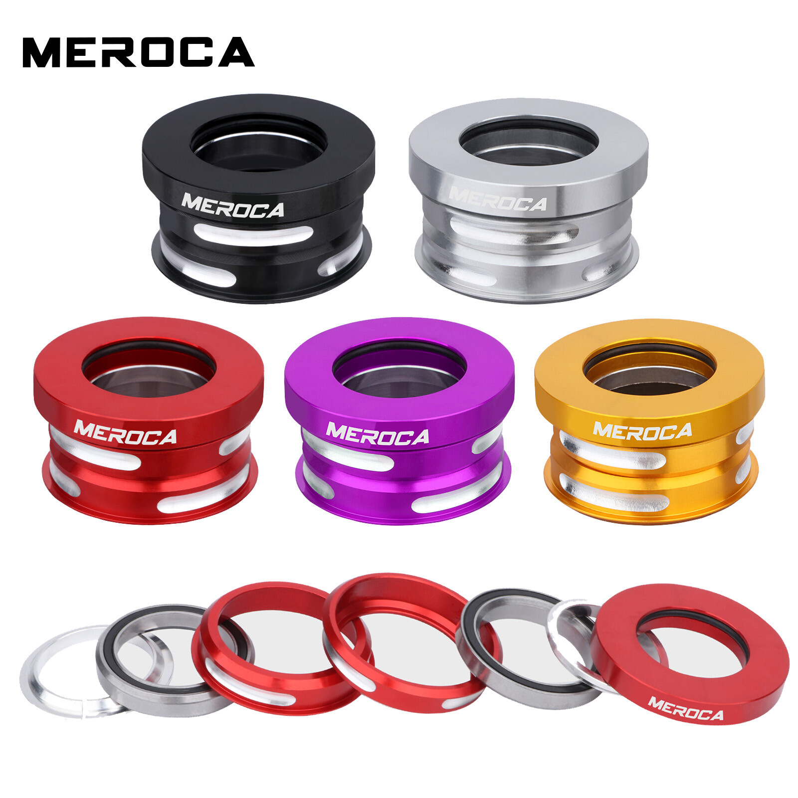Folding Bike 44mm Headset 1-1/8" CNC Aluminum Alloy Bicycle Headset 74g