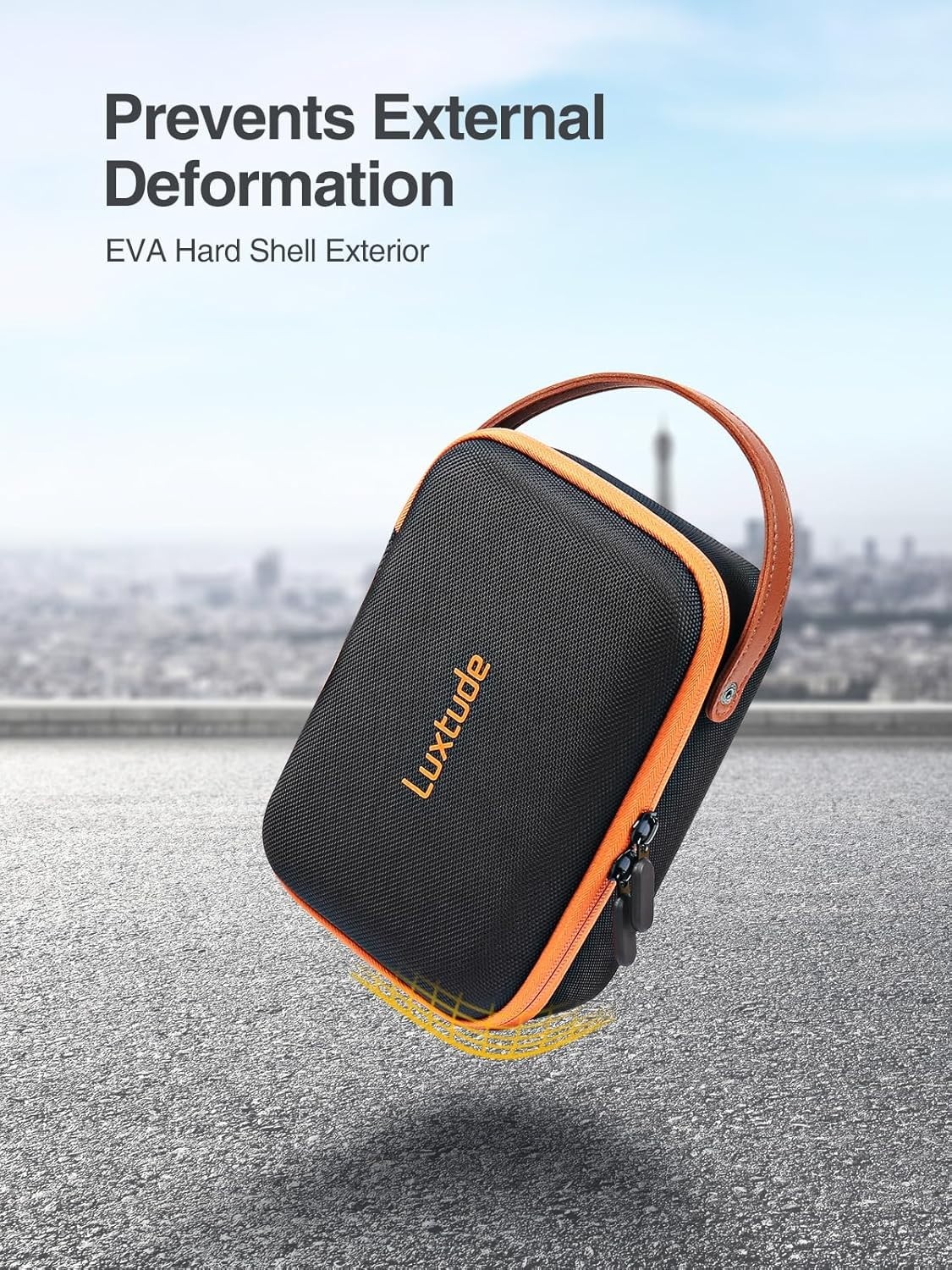 Smart Design Orange USB Case - 49 Slots for Ultimate Storage Efficiency