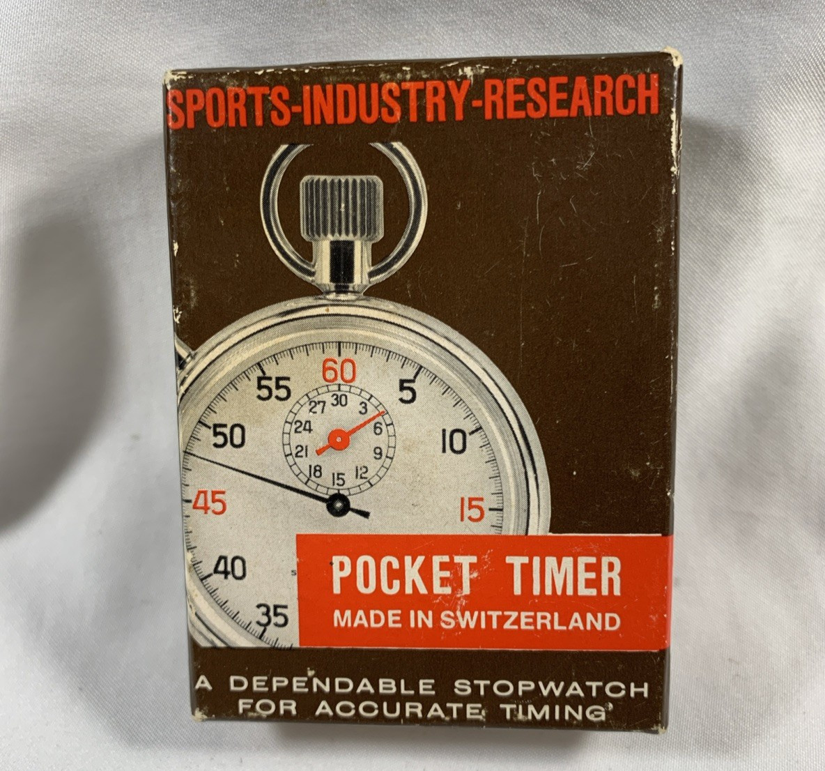 Vintage Beauwyn 1/10 Swiss Made Mechanical Wind-Up Stopwatch Pocket Timer Works