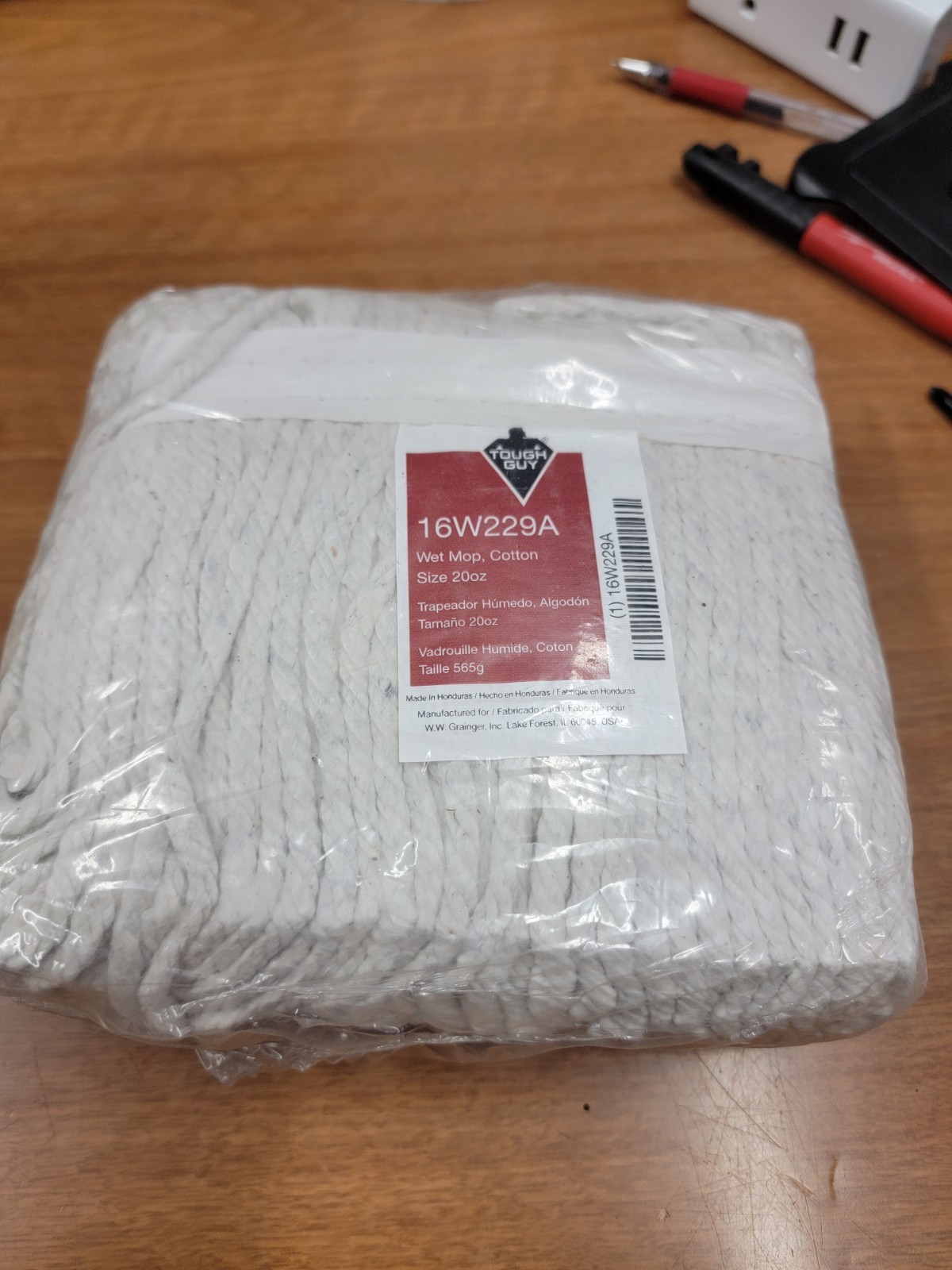 Tough Guy Wet Mop Cotton Head 20 oz P/N 16W229A