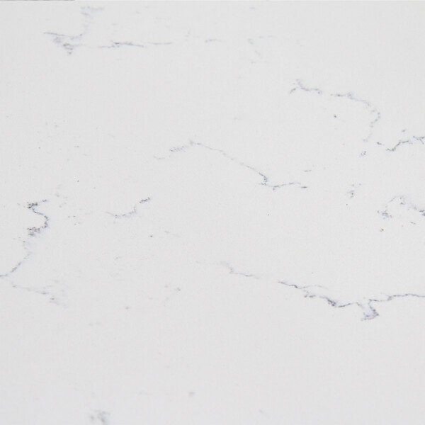 30'' Square All-Weather Quartz Restaurant Table Top in White Marble Finish