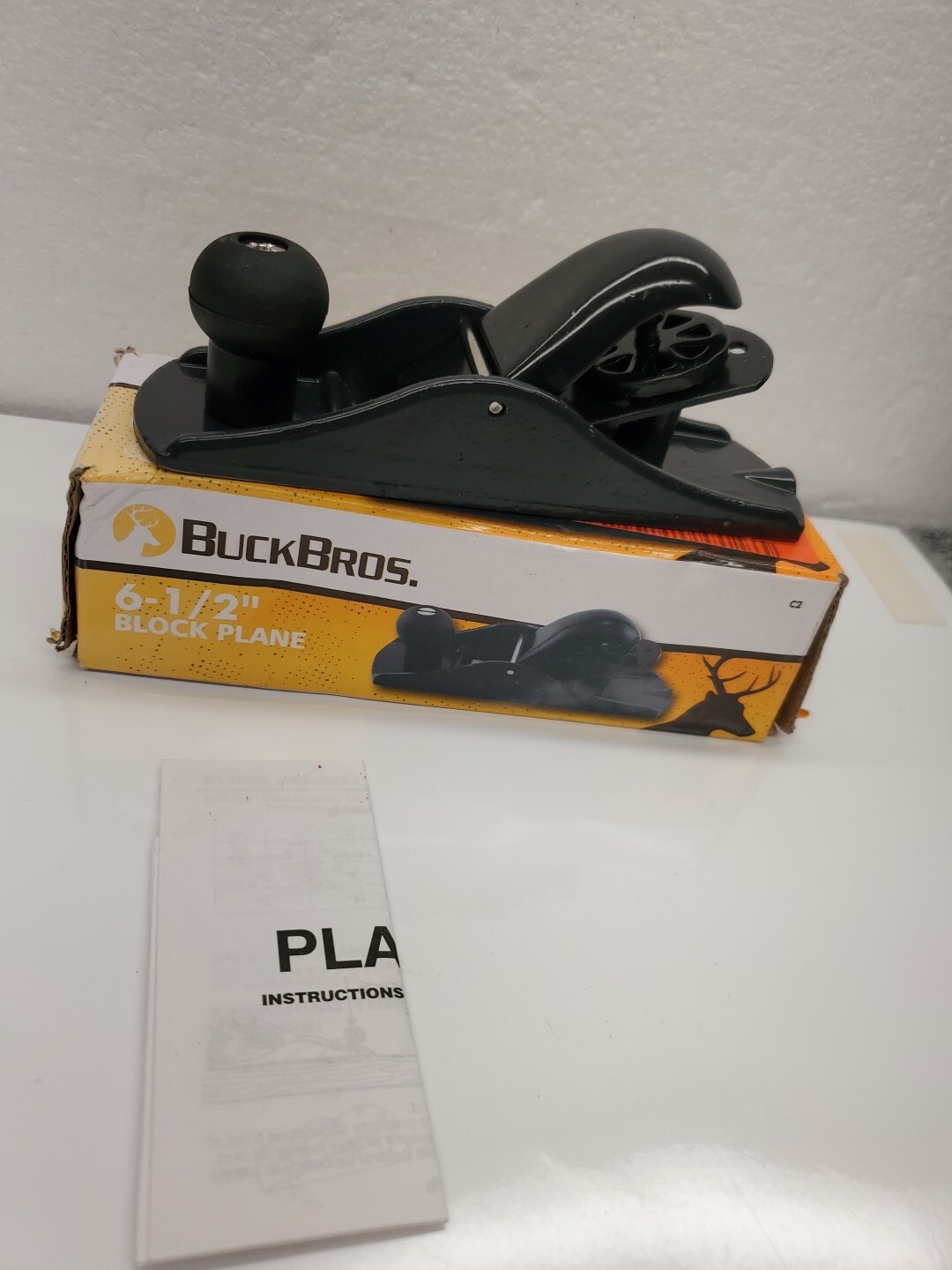 Buck Bros  6 1/2"  Block Plane Plastic Handle 1-9/16" Steel Cutter New