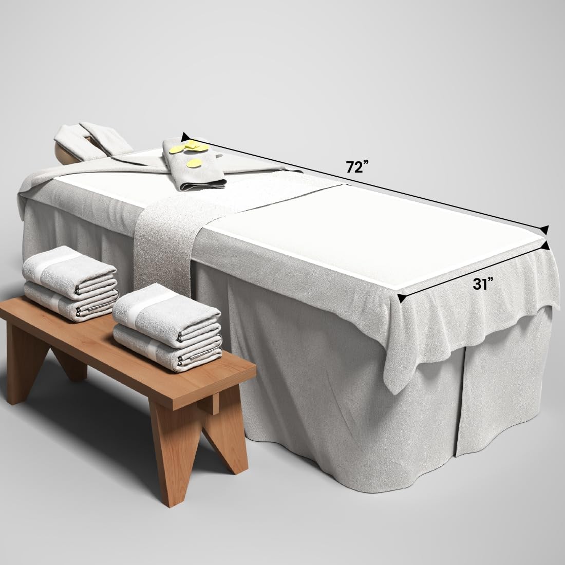 Extra Large Fleece Massage Table Warmer with LED Controller 9 Heat Settings