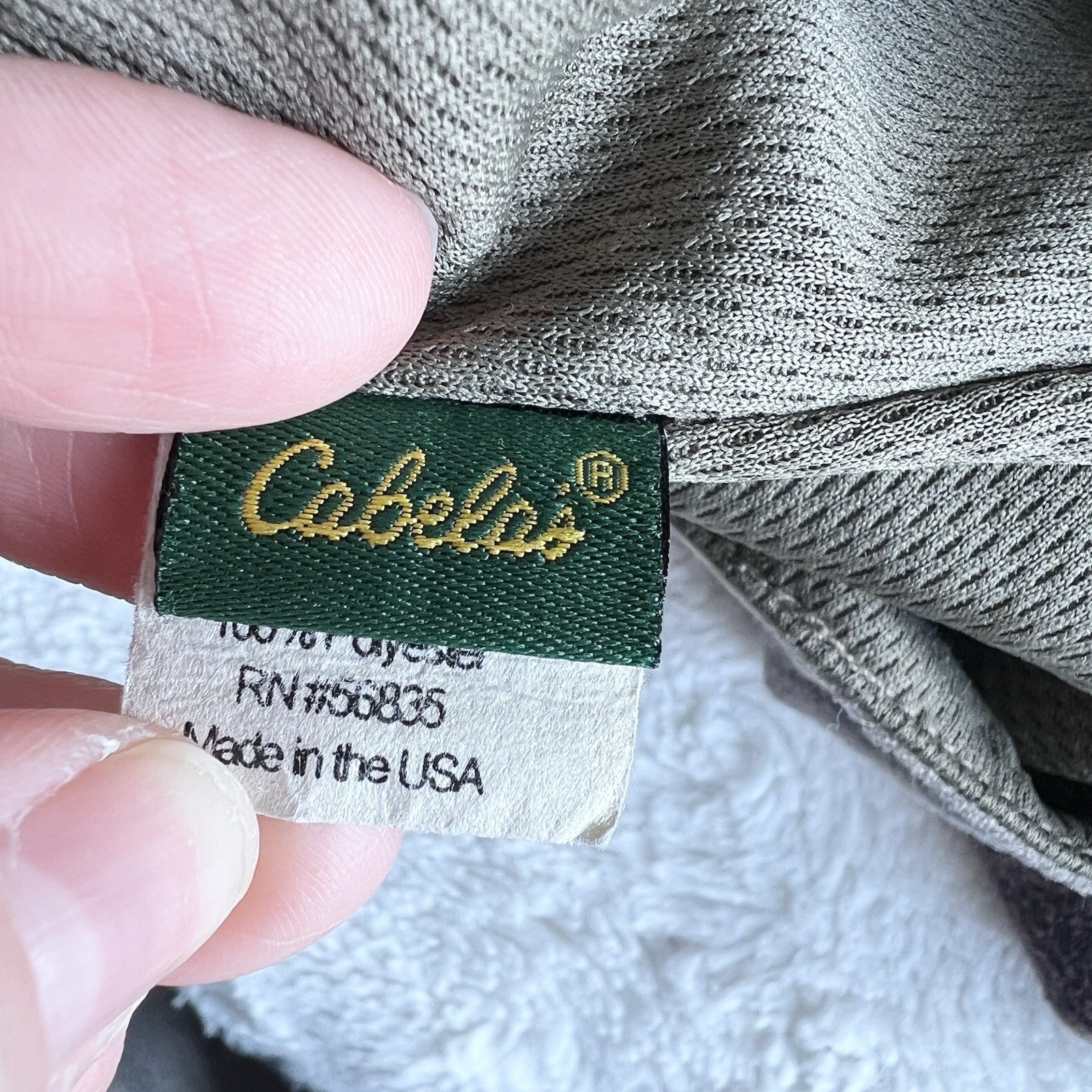 Vintage Cabelas Balaclava Ski Mask Adult OS Brown Camo Outdoor Timber Hunting