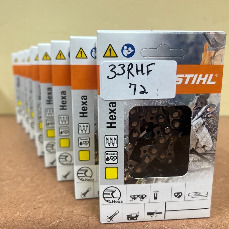 Stihl 20" Hexa Chain OEM 3/8" .050"72DL 33RHF-72 3137-005-0072 PACK OF 10