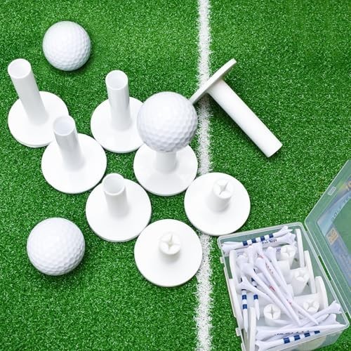 NEW 32Pcs Rubber Golf Tees Mixed Sizes for Mats Driving Range Simulator Practice