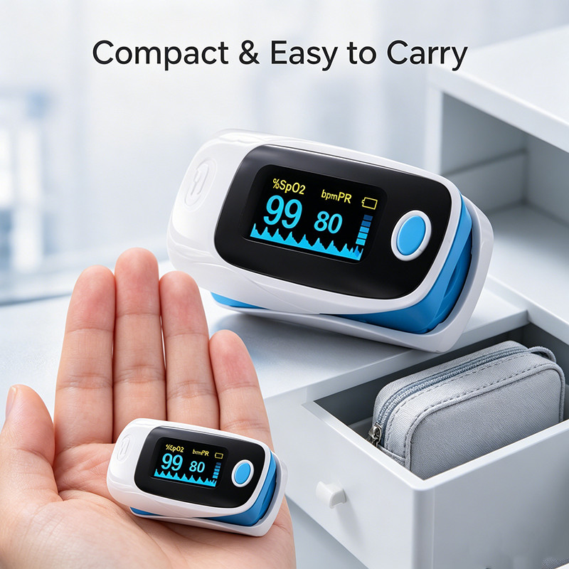 SpO2 Fingertip Pulse Oximeter Blood Oxygen Monitor PR SpO2 OLED