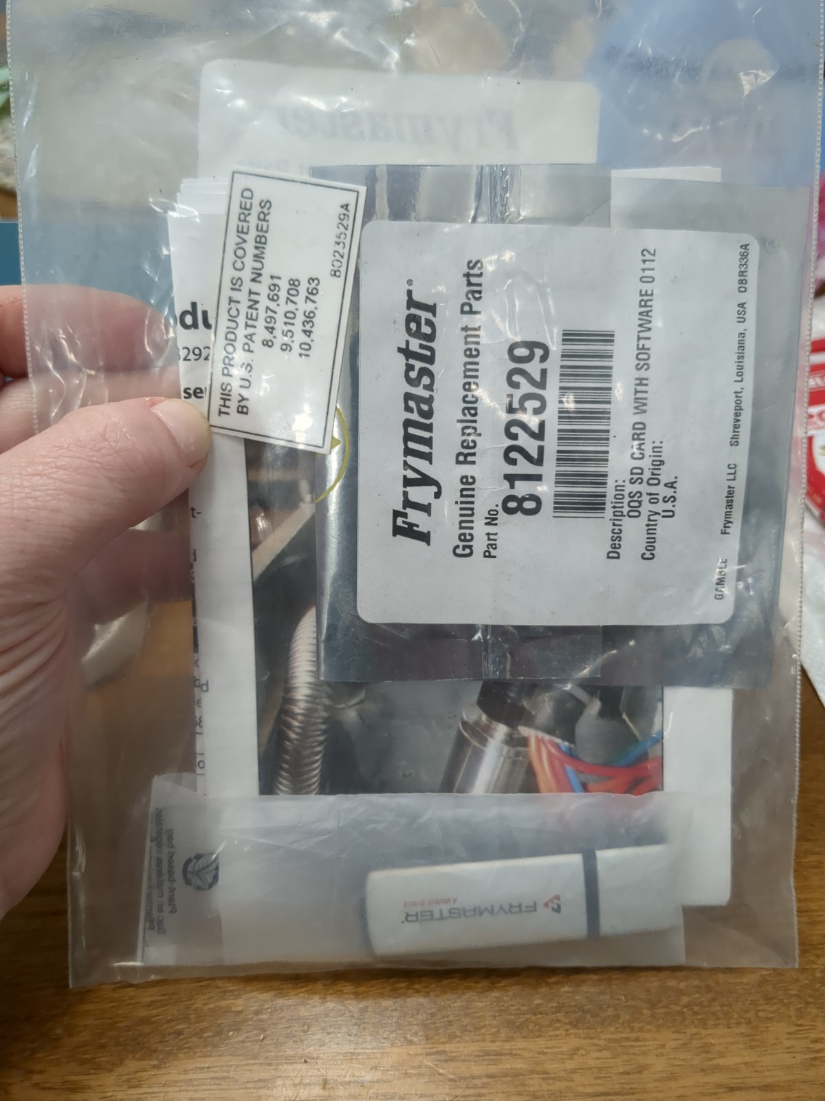 Frymaster 8263452 OQS Software Update Kit OEM New Includes USB & Sealed SD Card