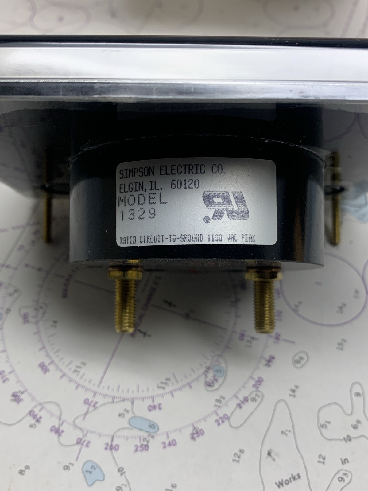 Simpson Model 1329 Panel Meter 0-500 DC Microamps Cat No 504550