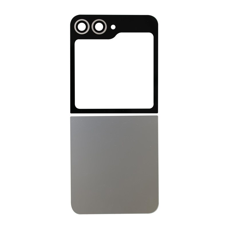 Back Glass Set 2 Parts Camera Lenses for Samsung Galaxy Z Flip6 Silver Shadow