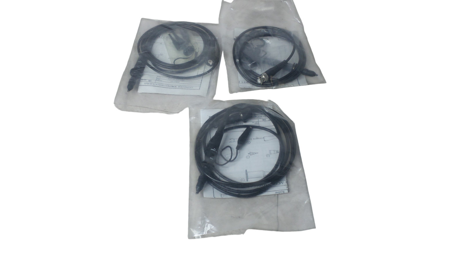 LOT OF 3 AVEX AV-5383C 10X 100 MHz Oscilloscope Probe - Free Shipping
