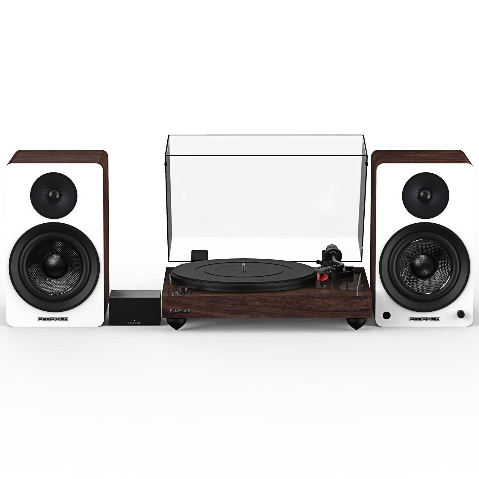 Fluance RT83 Vinyl Turntable, PA10 Preamp, Ai61 Powered 6.5" Bookshelf Speakers