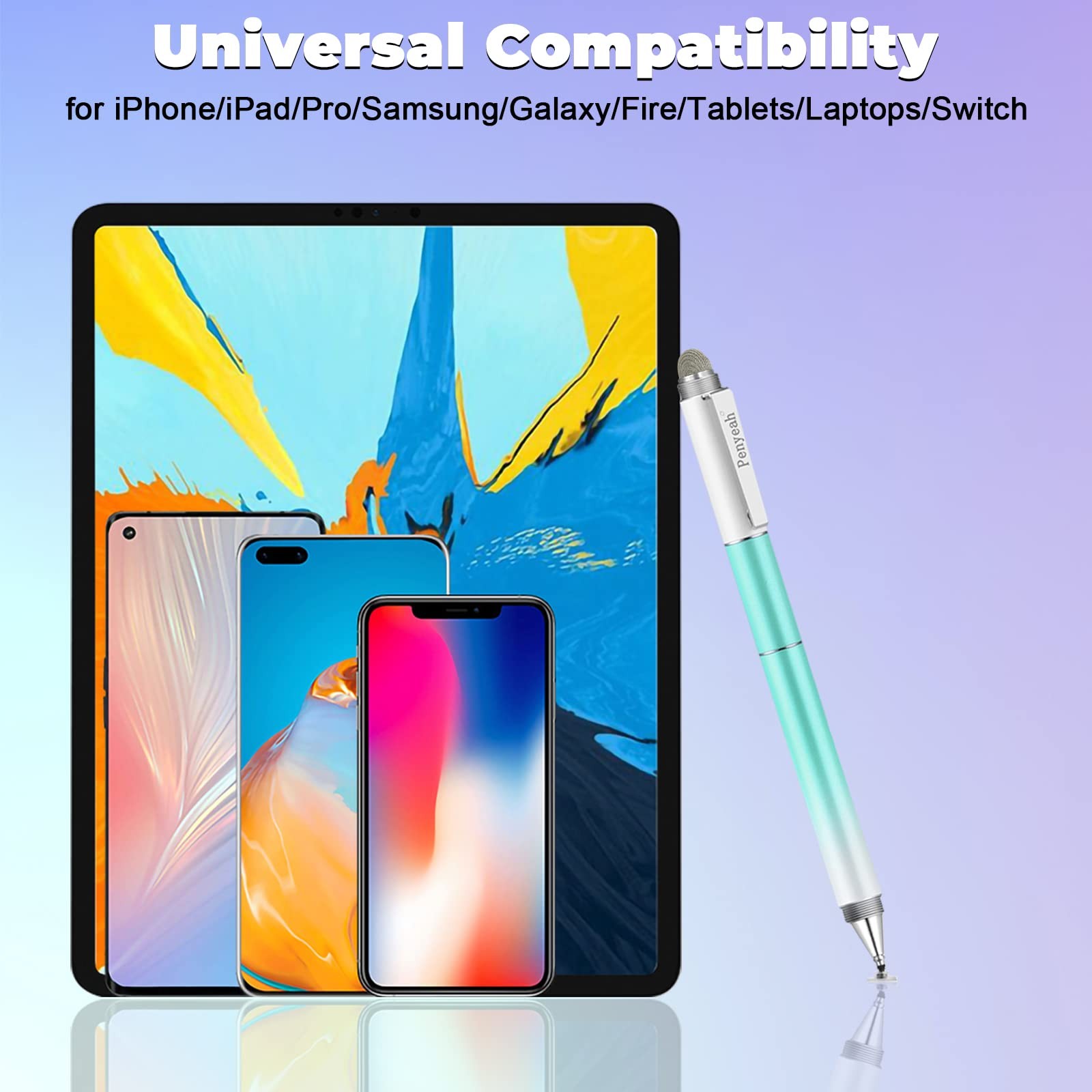 Capacitive Stylus Pen 4-in-1 Dream Blue - 4 Interchangeable Tips