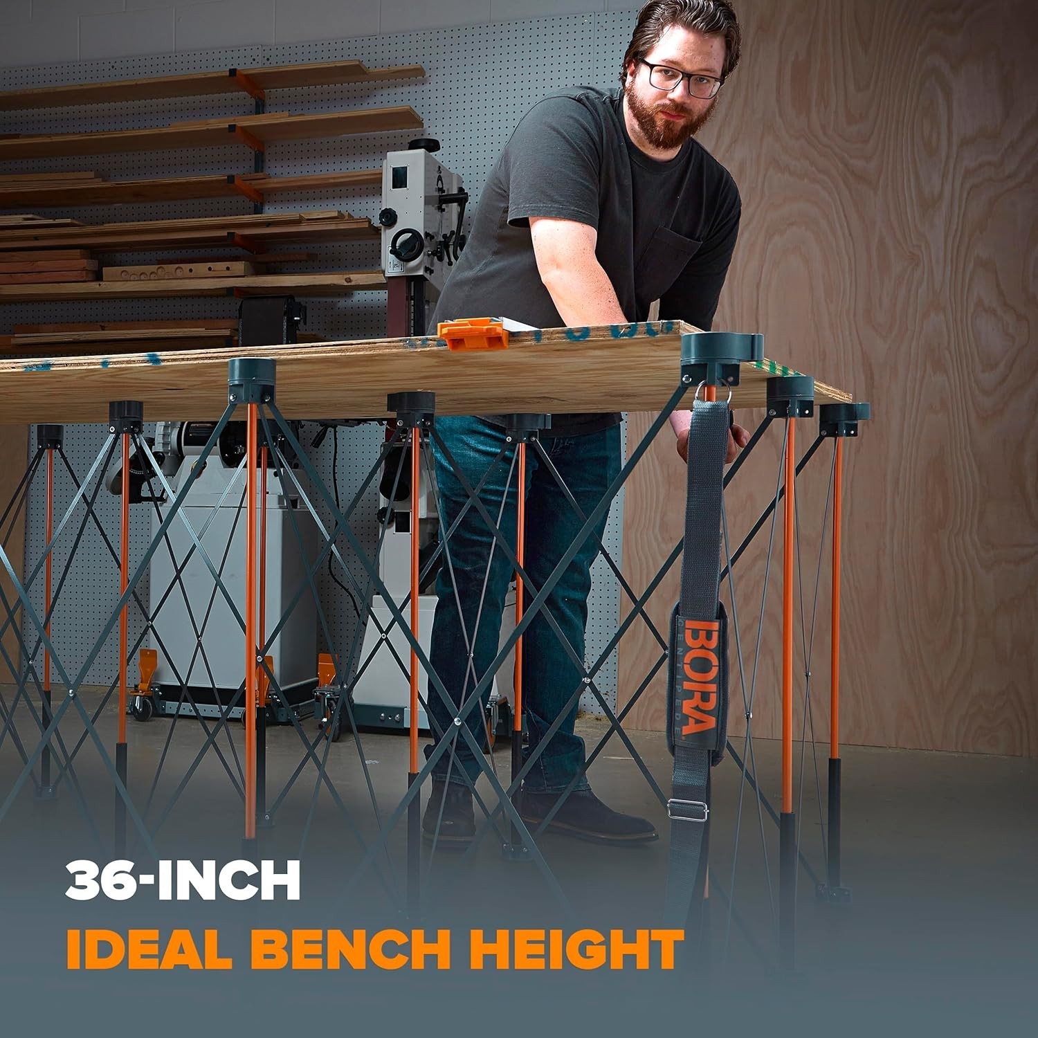 Versatile Heavy Duty Work Table - Centipede 6000lb, 36in High, Portable Design