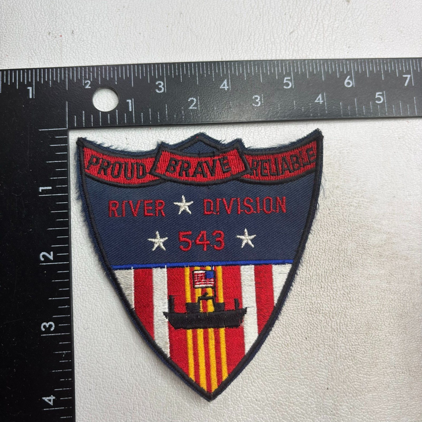 Recent-Make US Navy Swift Boat River Division 543 Patch Military Theme 651F