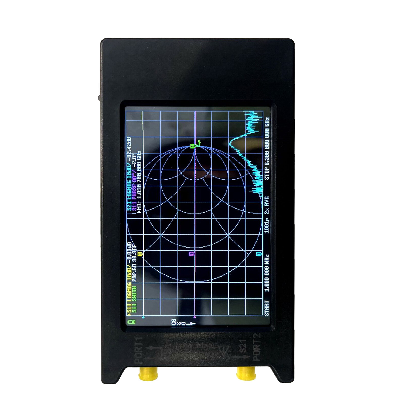 4" LiteVNA-64 VNA 50KHz-6.3GHz Analyzer Vector Network Analyzer Antenna Analyzer