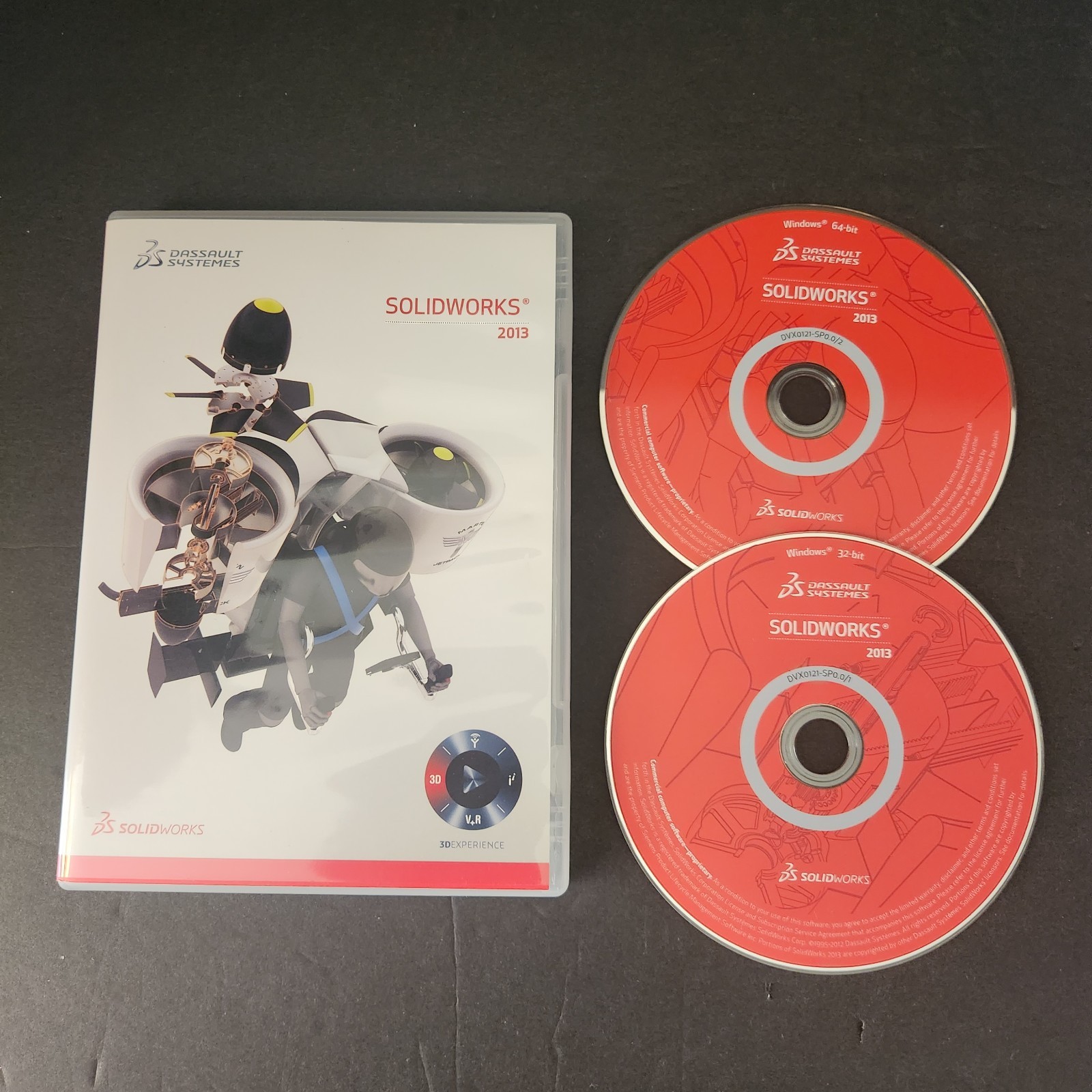 2013 Solidworks Software 32 & 64 Bit DVD Dassault Systemes No Serial/Key DVX0121