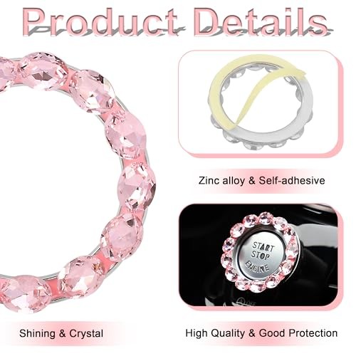 Bling Car Engine Start Button Cover Bling Interior Crystal Push Start Button
