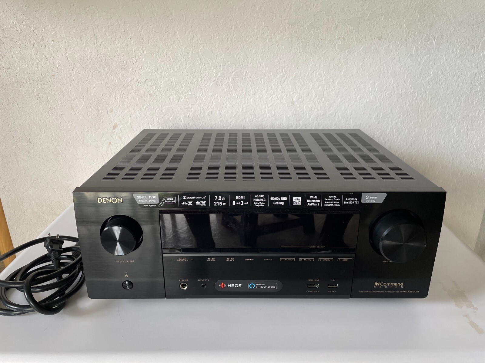 DENON AVR-X3500H Integrated Network AV Amplifier. No Remote.