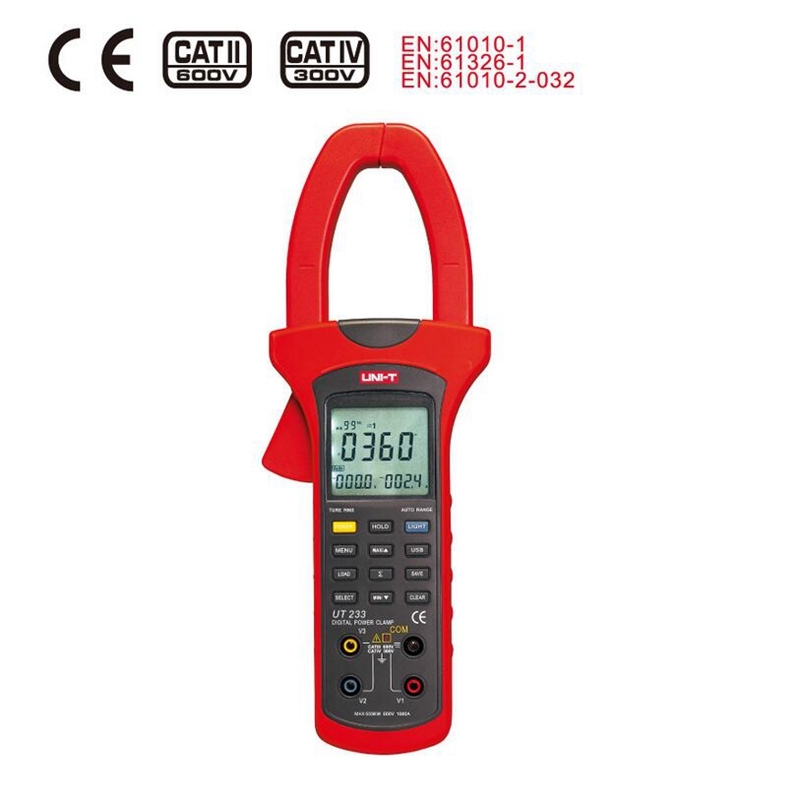 UNI-T Digital Power Clamp Meter 3Phase active/reactive power Factor phase angle