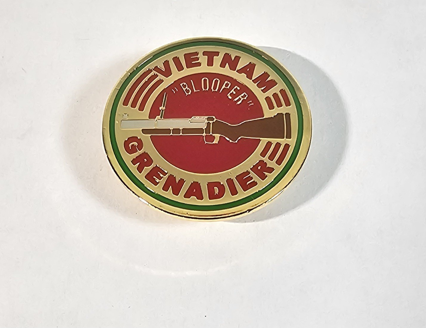 Vietnam Grenadier "Blooper" Military Hat Lapel Pin US Army Marines Navy