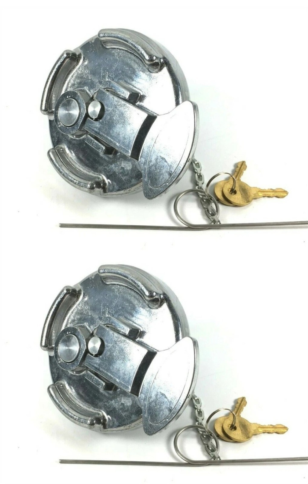 Two Peterbilt Lever Style Locking Aluminum Fuel Caps Repl. 11-04589-200 600212